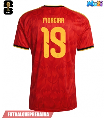 Lacne Muži Futbalové dres Belgicko Diego Moreira #19 MS 2026 Krátky Rukáv - Domáci